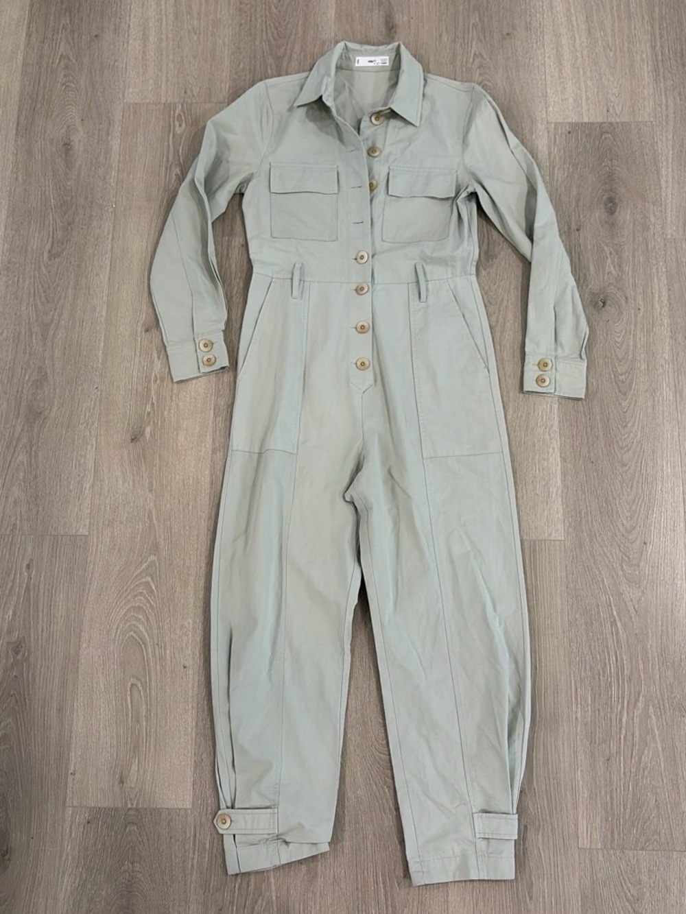 Mango Traki Cotton Utility Jumpsuit